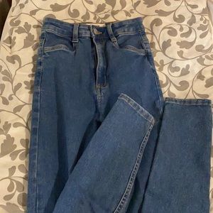 Cotton on stretchy blue jeans